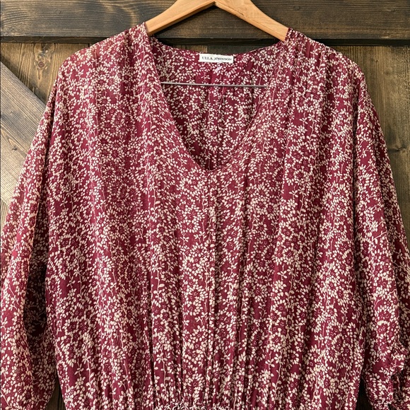 ULLA JOHNSON Samira Silk Smocked Mini Dress - Picture 5 of 9